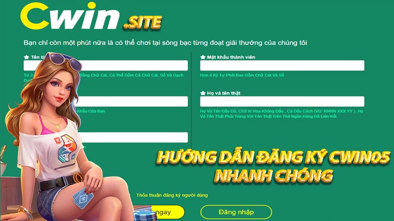 Hướng dẫn đăng ký Cwin chi tiết